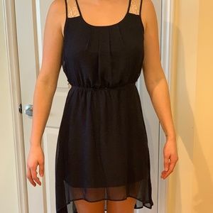 Navy Blue Dress with lace